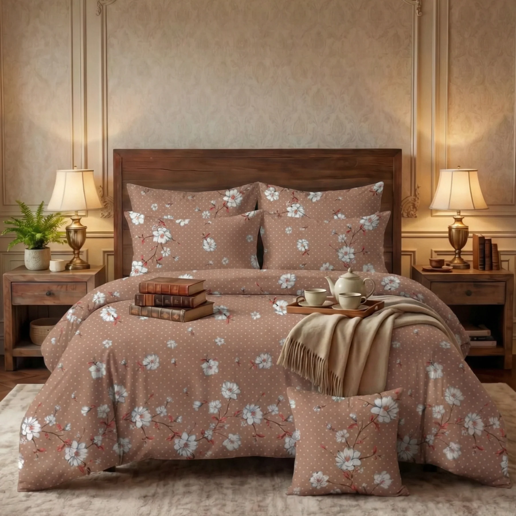 Quilted Comforter Sets rose