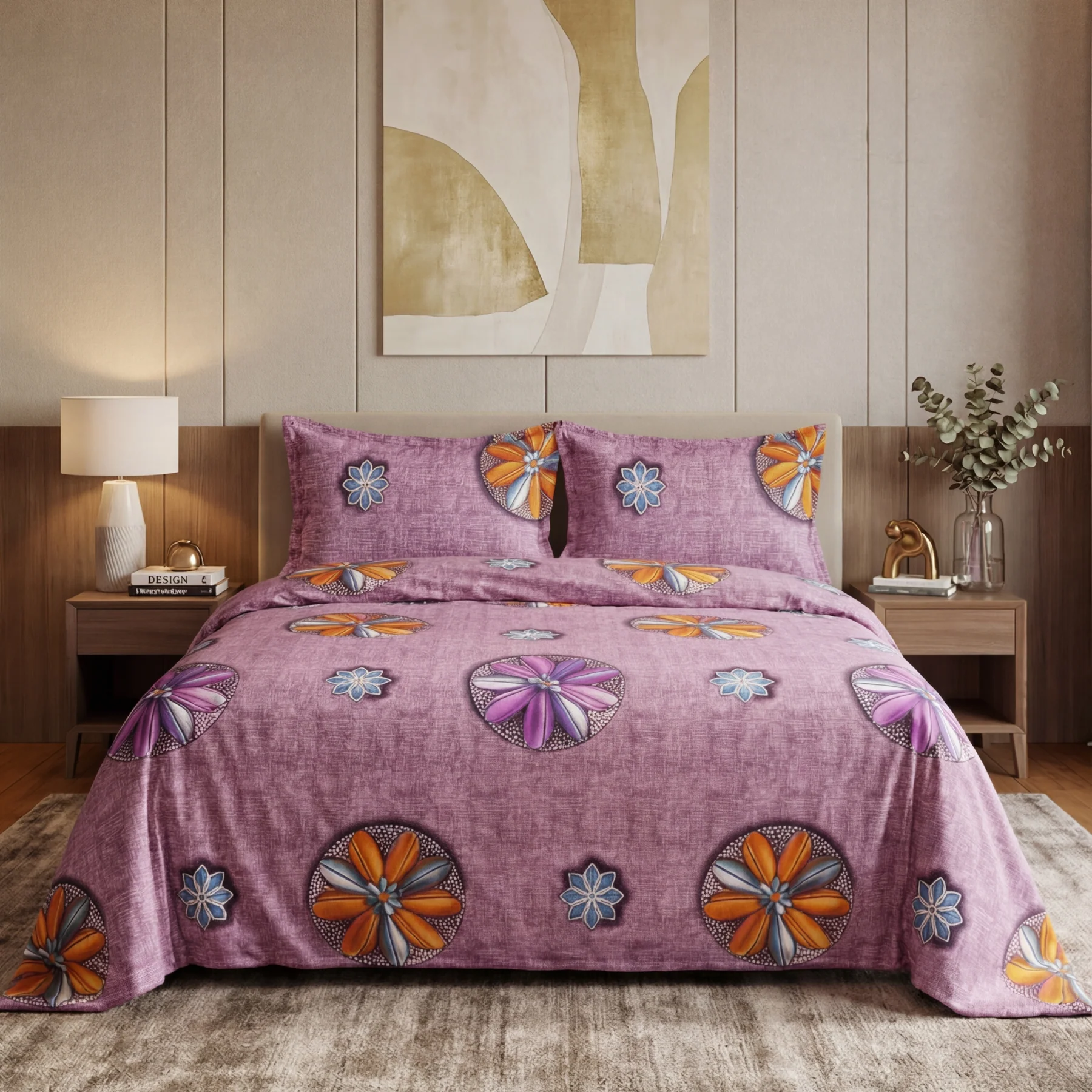 Printed Bedsheets ashwood