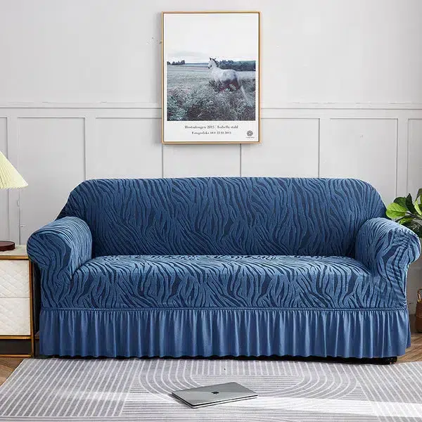 Zebra Sofa Covers blue