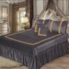 Embossed Velvet BedSheet Grey