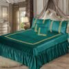 Embossed Velvet BedSheet Teal