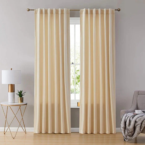 Luxury Velvet Curtains Cream