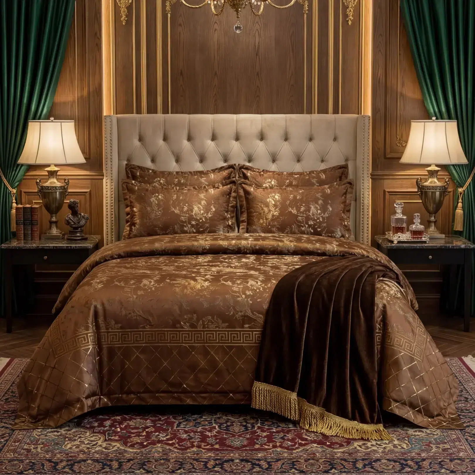 Velvet Flat Bed Sheet brown