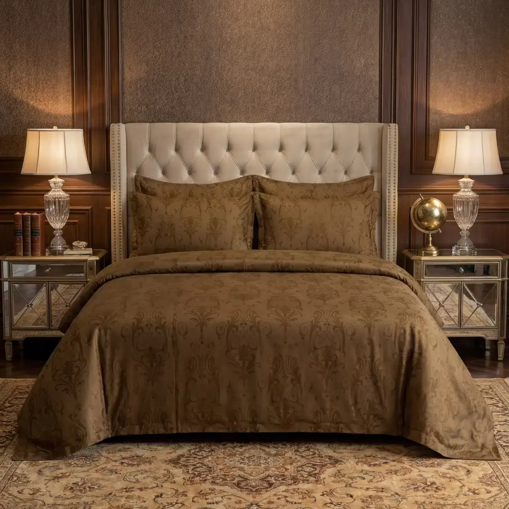 Velvet Flat Bed Sheet t copper