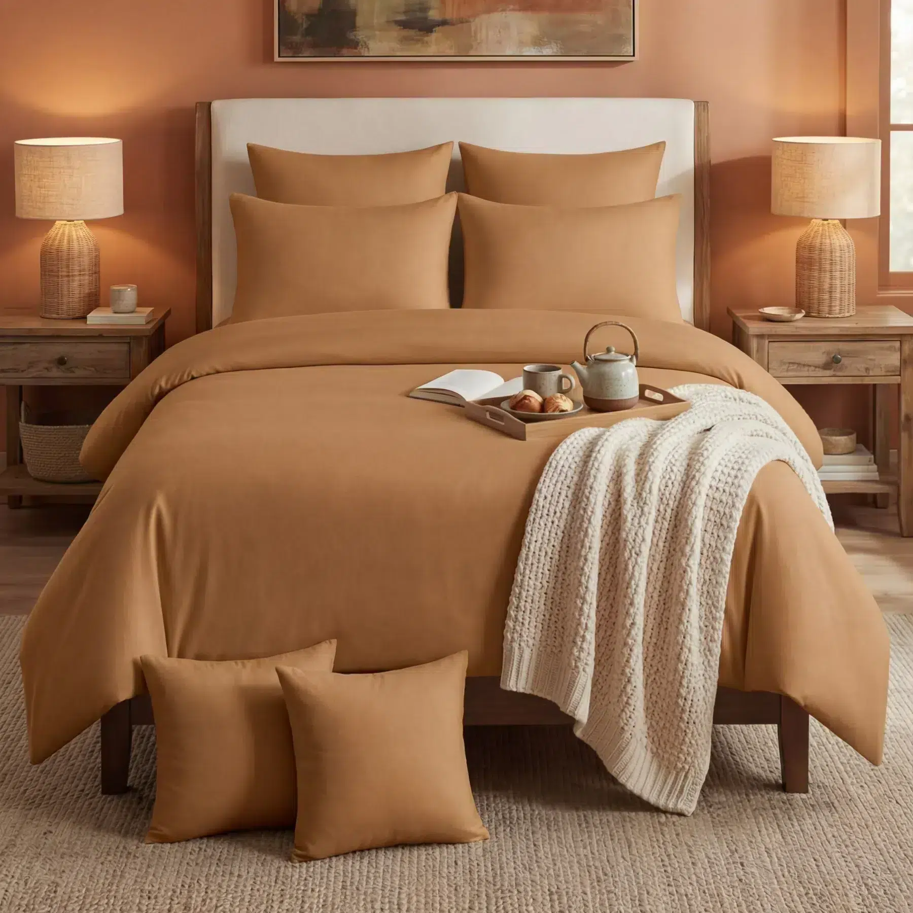 Cotton Duvet Covers copper
