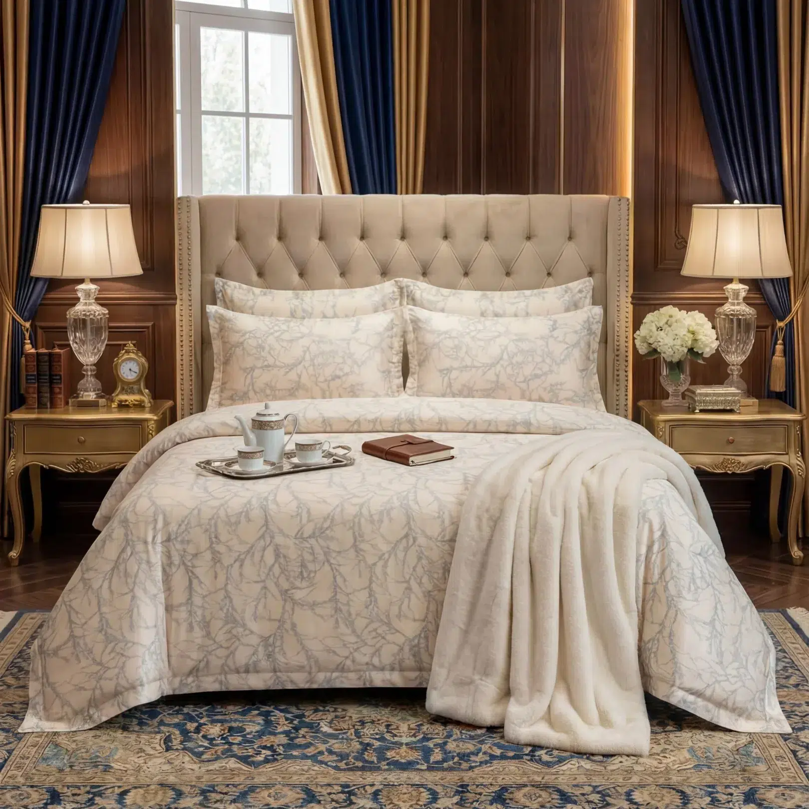Velvet Flat Bed Sheet t cream