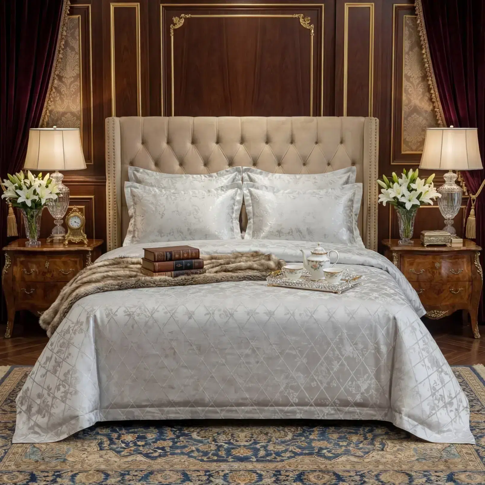 Velvet Flat Bed Sheet t off white