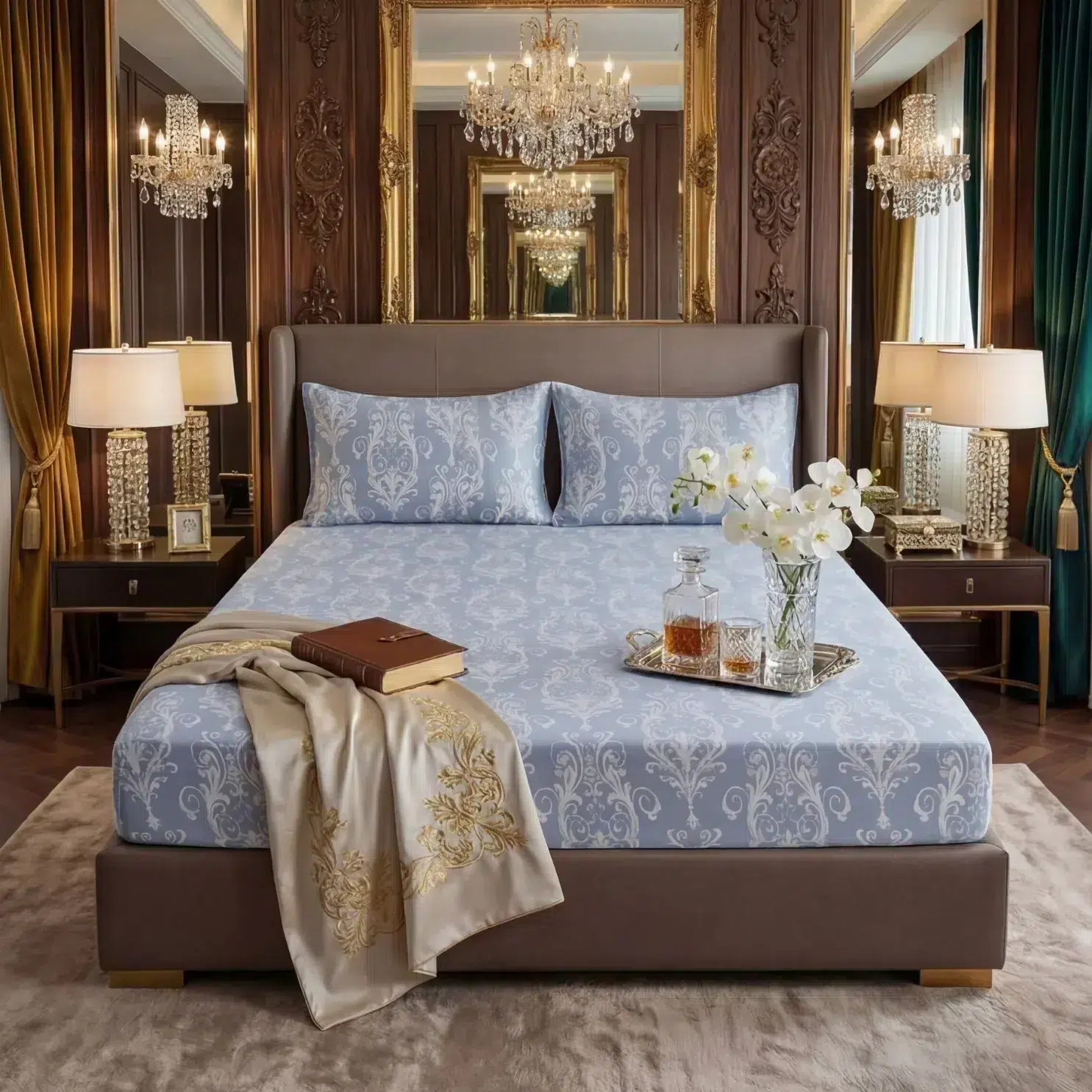 Velvet Fitted Bed Sheet sgt