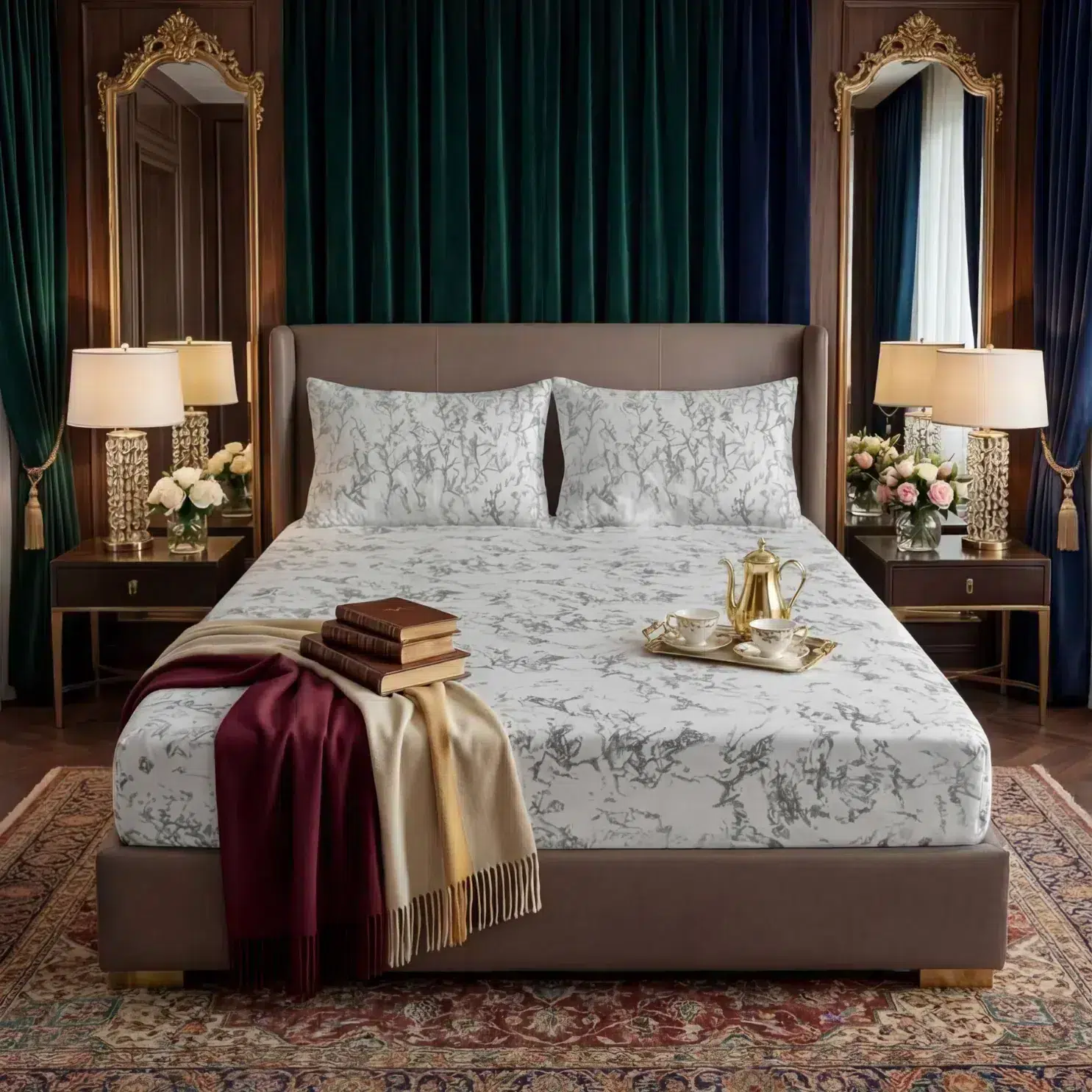 Velvet Fitted Bed Sheet st