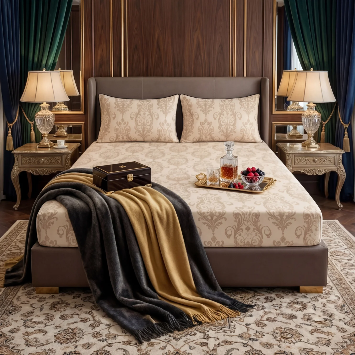 Velvet Fitted Bed Sheet t skinn1