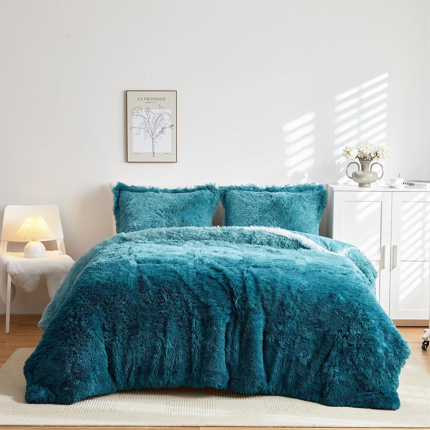 Shaggy Duvet Sets teal