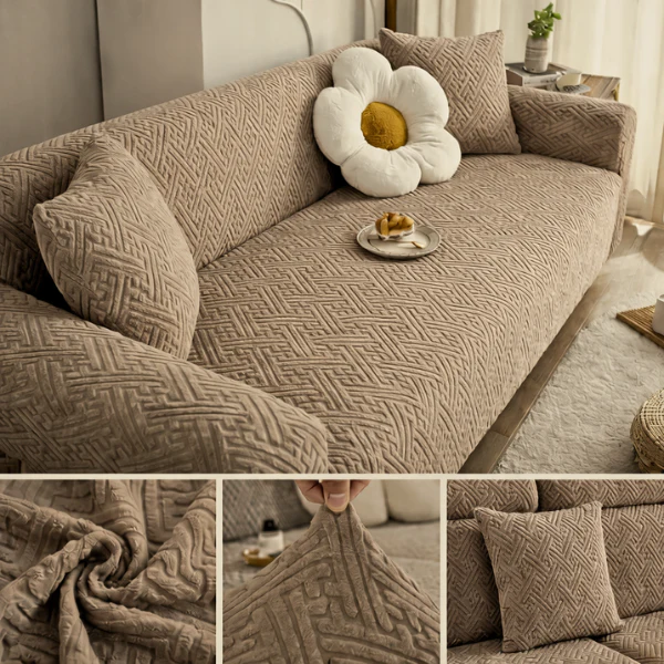 Stripe Jacquard Sofa Covers mouse