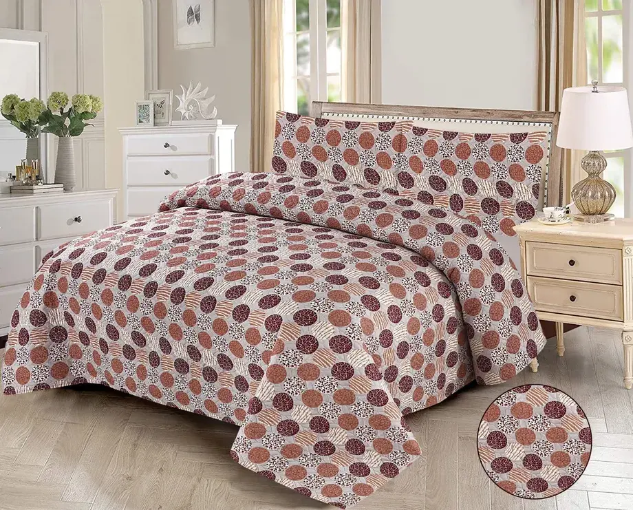 Printed Bedspreads pebble