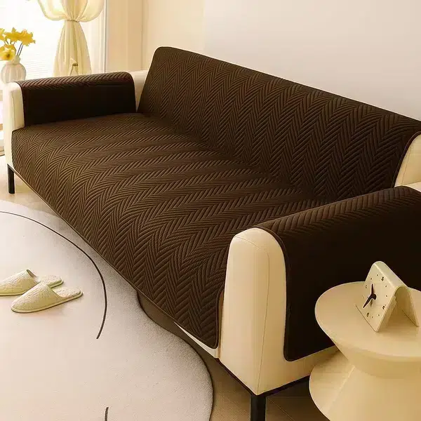 Mat Ultrasonic Sofa Covers brown