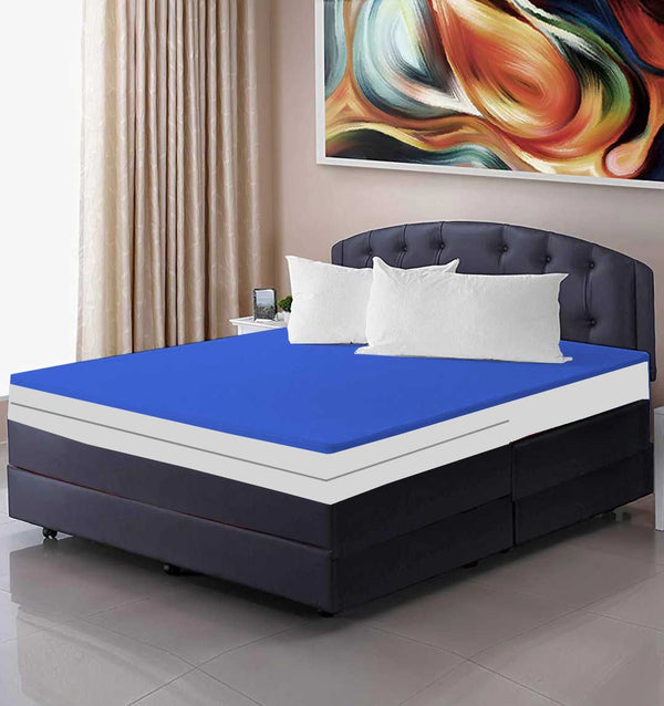 Waterproof Zipper Mattress cover blue