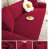 Stripe Jacquard Sofa Covers maroon
