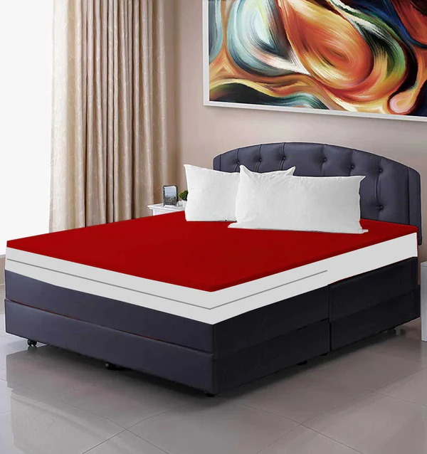 Waterproof Zipper Mattress cover maroon
