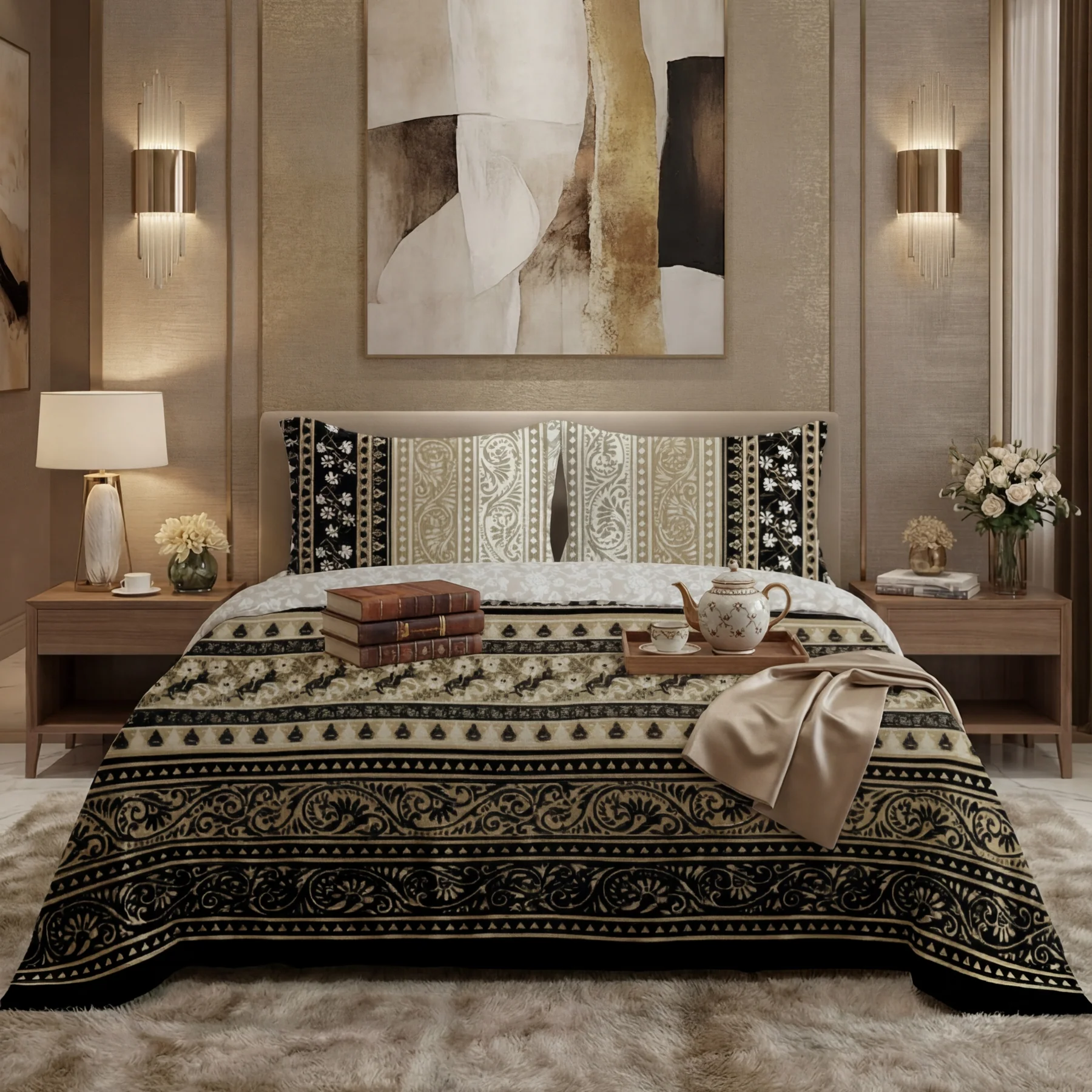 Printed Bedsheets fourra