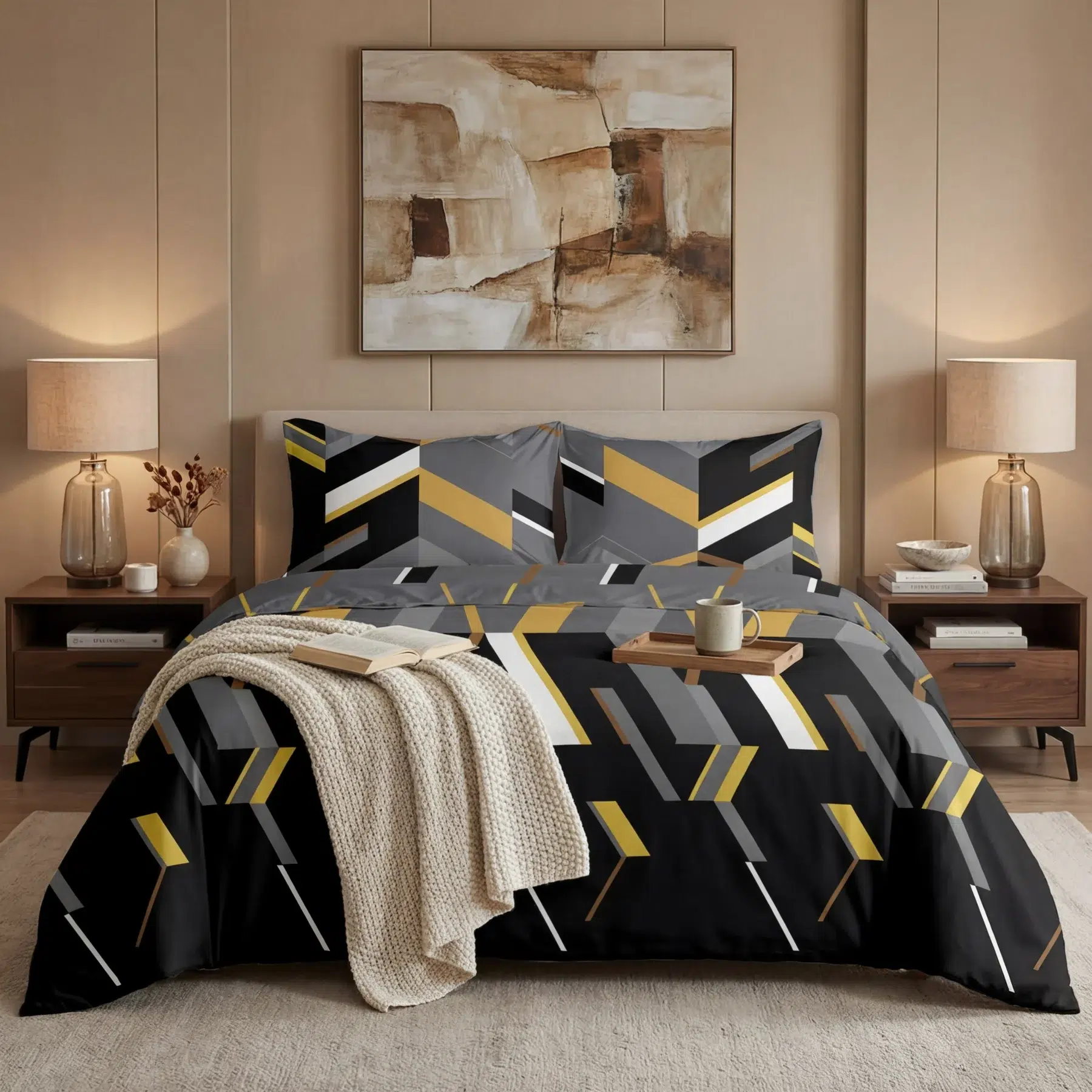 Printed Bedsheets polygon