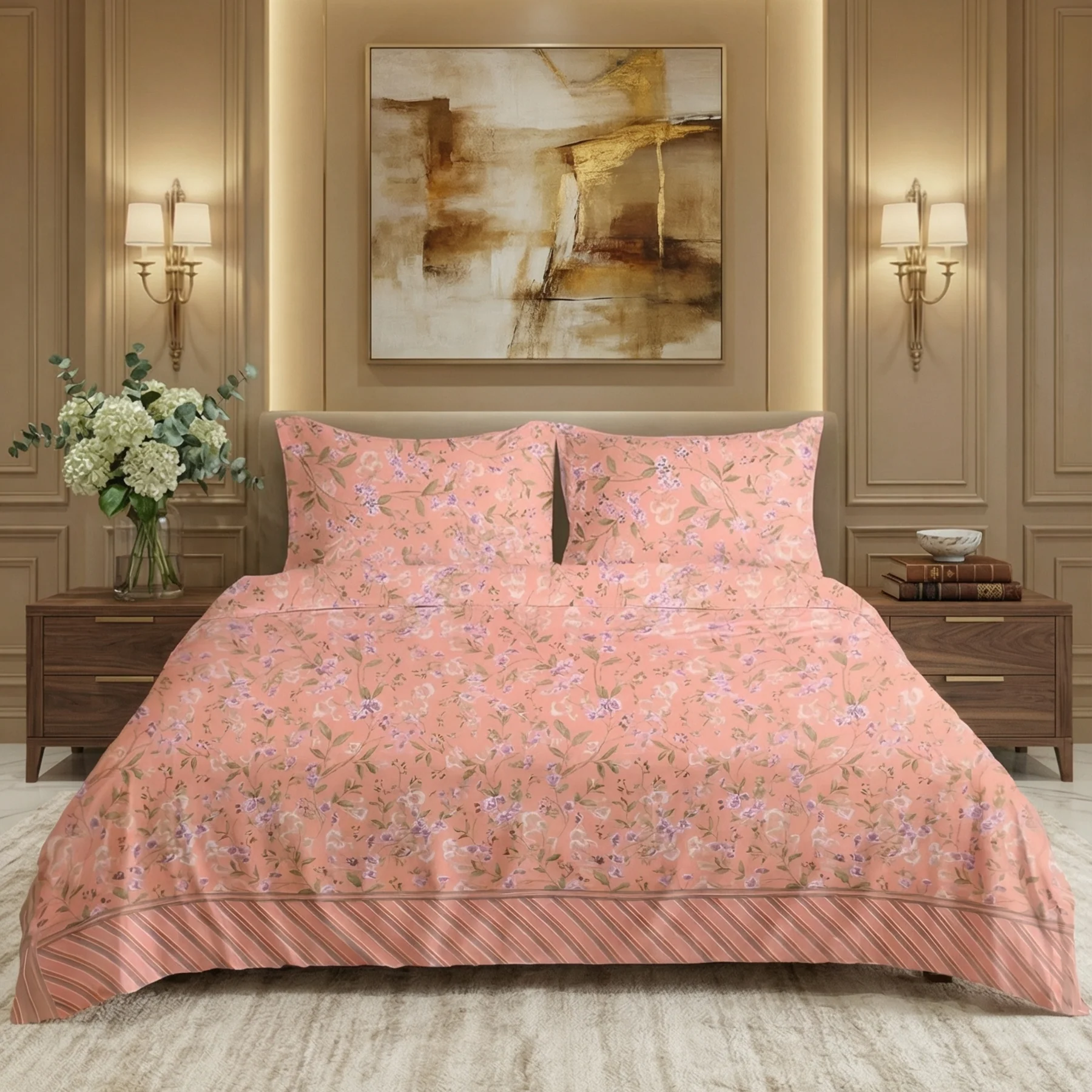 Printed Bedsheets spu