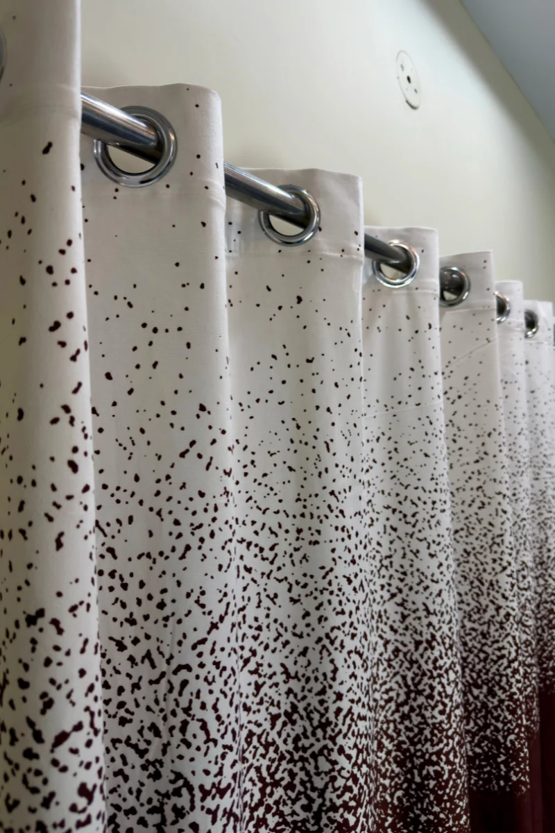 Gradient Curtains speckled brown 1