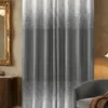 Gradient Curtains speckled silvergrey