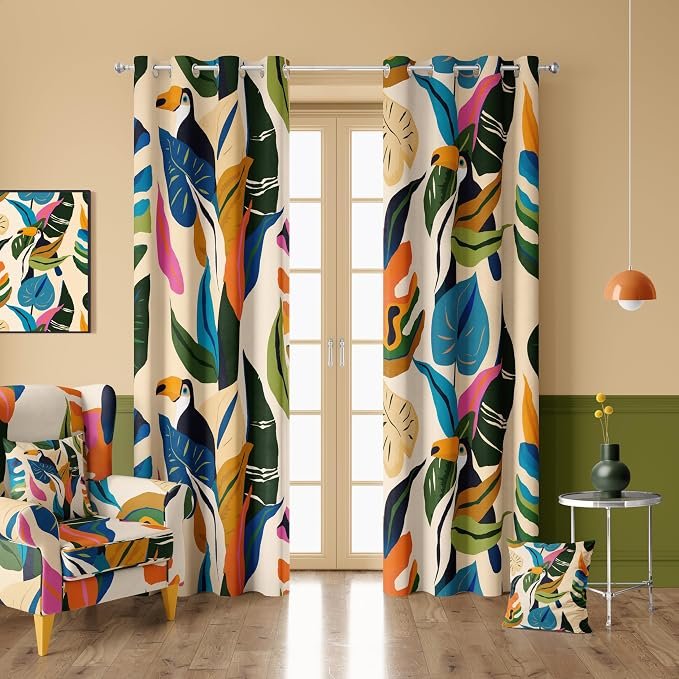 Digital Print Curtains jungle vogue