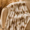 Flannel Fleece Blankets bubble beige taupe
