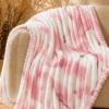 Flannel Fleece Blankets bubble pink white