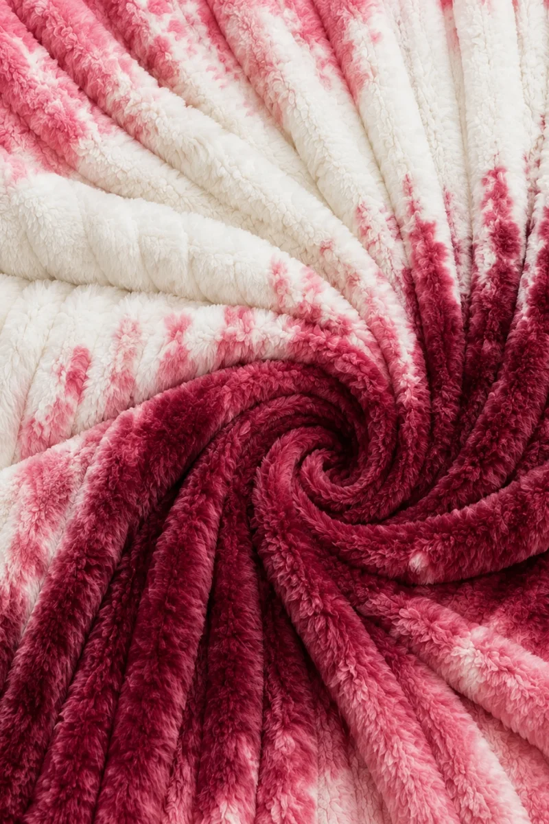 Flannel Fleece Blankets bubble burgundywhite1