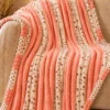 Flannel Fleece Blankets bubble coral pink