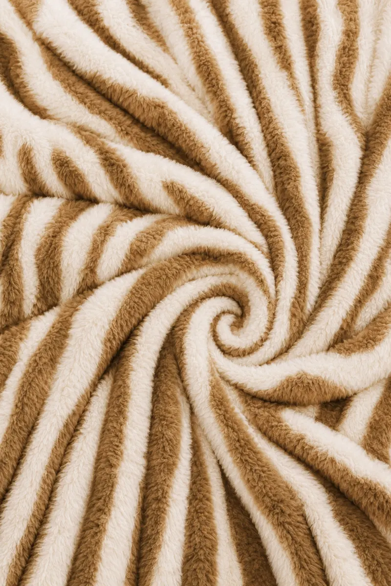 Flannel Fleece Blankets bubble cream beige1