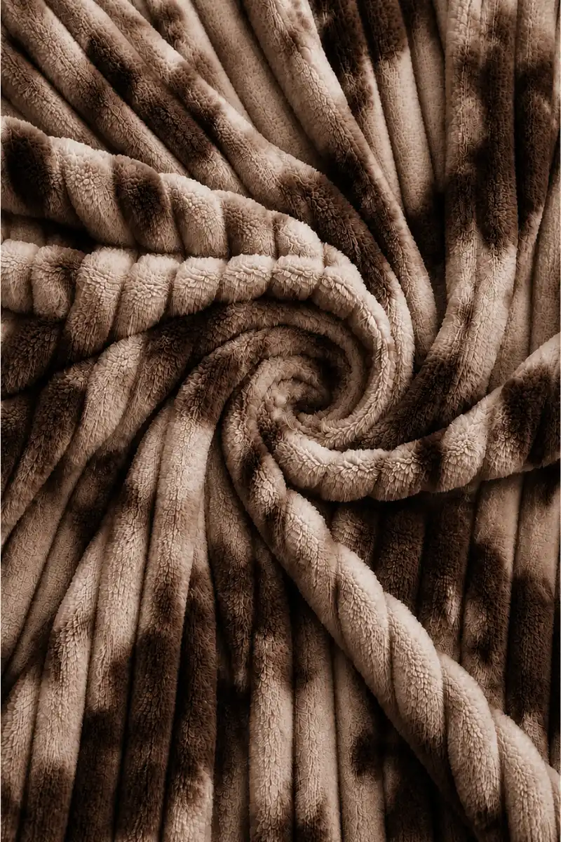 Flannel Fleece Blankets bubble mochabrowntaupe1