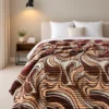 Flannel Fleece Blankets mocha swirl